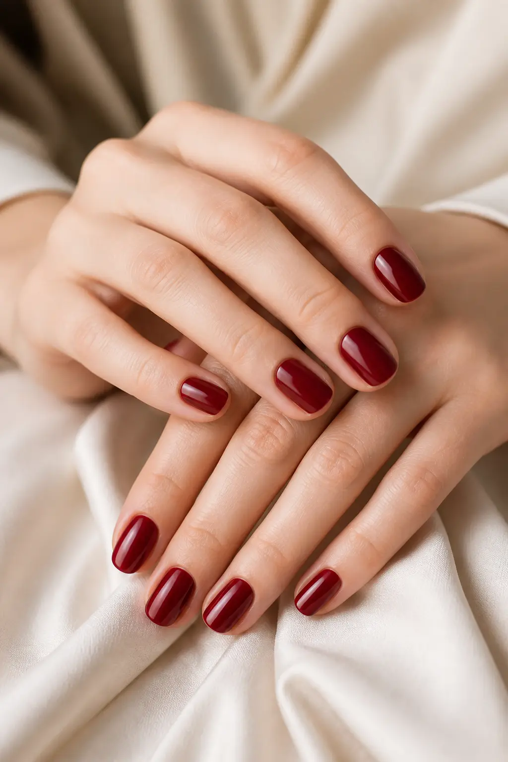 Fresh gel polish manicure